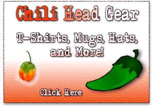 Chili Head gear - t-shirts, mugs, hats, mousepads, and more