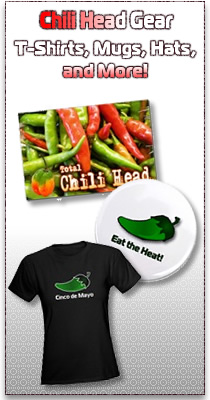 Get your jalapeno pepper and other chili pepper gear here, including t-shirts, mugs, hats, buttons, posters, and more.