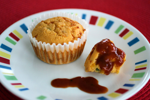 Barbecue Peach Jalapeno Cornbread