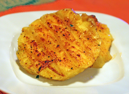Flaming Grilled Chipotle Pineapple
