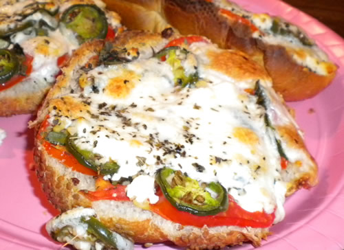 Jalapeno Pepper Garden Pizza Bread