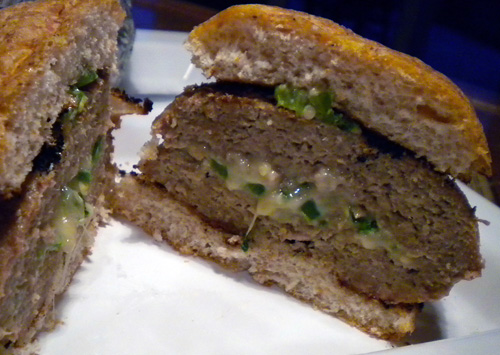 Parmesan and Jalapeno Stuffed Turkey Burgers