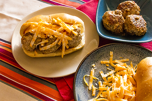 Spicy Italian Sausage and Turkey Meatballs