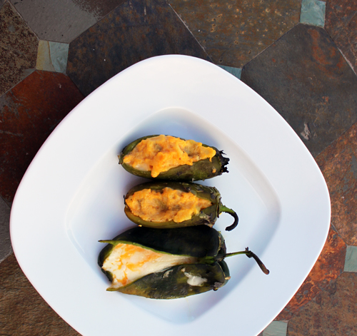 Cheesy Potato Jalapeno Poppers - Grilled Stuffed Jalapeno Peppers