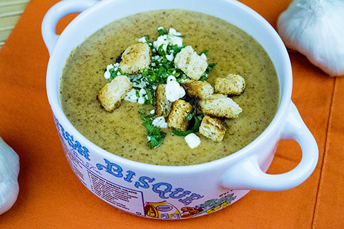 Spicy Roasted Jalapeno, Garlic and Almond Soup Recipe