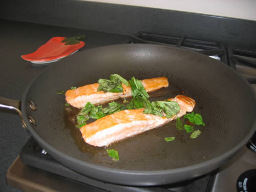 Salmon Wraps with Jalapeno Cajun Mayo