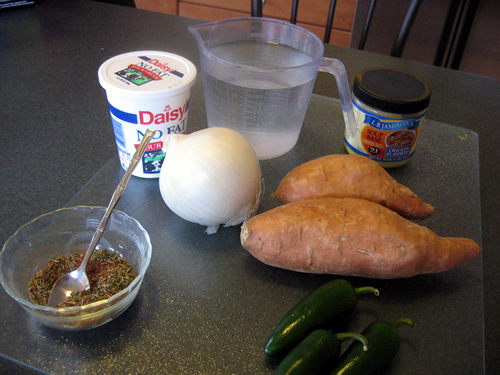 Jalapeno Sweet Potato Soup Recipe from Jalapeno Madness