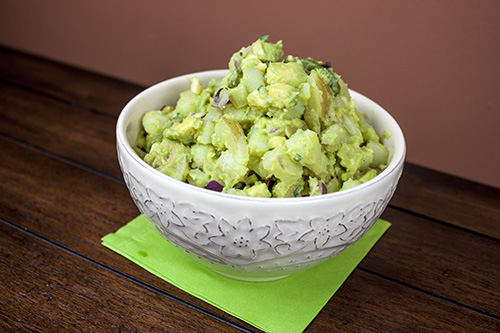 Roasted Jalapeno Peppers, Potatoes and Avocado Recipe